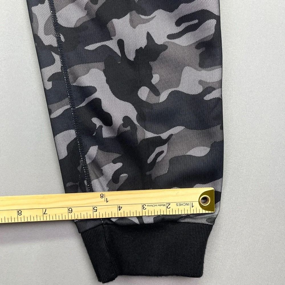 166Wear Camo Joggers Hiking Outdoor Pants Gorpcore Drawstring Waist 25 in Unisex